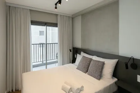 Apartamento com 1 Quarto para alugar, 25m² no Água Branca, São Paulo