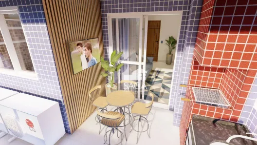 Apartamento com 1 Quarto à venda, 47m² no Guilhermina, Praia Grande