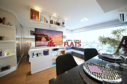 Flat com 1 Quarto à venda, 45m² no Brooklin Paulista, São Paulo