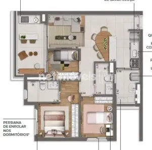 Apartamento com 3 Quartos à venda, 77m² no Santo Amaro, São Paulo