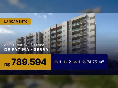 Apartamento com 3 Quartos à venda, 74m² no de Fátima, Serra
