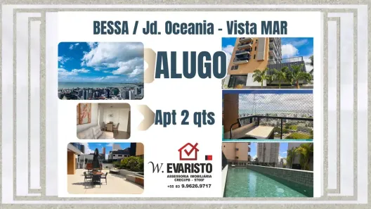 Apartamento com 2 Quartos para alugar, 60m² no Jardim Oceania, João Pessoa