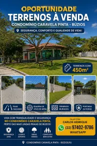 Lote/Terreno à venda, 450m² no Caravelas, Armação dos Búzios