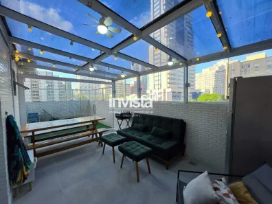 Apartamento com 2 Quartos para alugar, 82m² no Boqueirão, Santos