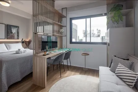Apartamento com 1 Quarto para alugar, 24m² no Pinheiros, São Paulo