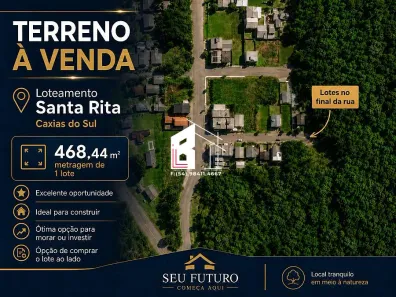 Lote/Terreno à venda, 468m² no Ana Rech, Caxias do Sul