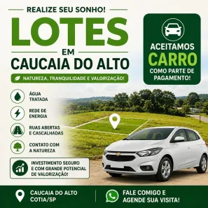 Lote/Terreno à venda, 500m² no Jardim Japão (Caucaia do Alto), Cotia