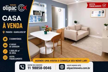 Casa com 3 Quartos à venda, 1000m² no Jardim Paraíso, Guarulhos