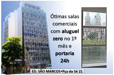 Sala Comercial para alugar, 26m² no Sé, São Paulo
