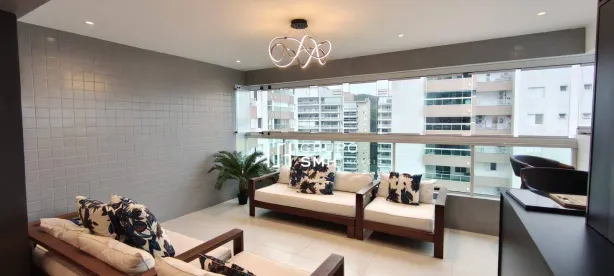 Apartamento com 3 Quartos para alugar, 105m² no Vila Alzira, Guarujá