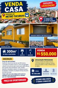 Casa com 2 Quartos à venda, 300m² no Vila Gustavo, São Paulo