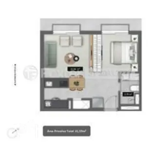 Apartamento com 1 Quarto à venda, 41m² no Boa Vista, Porto Alegre