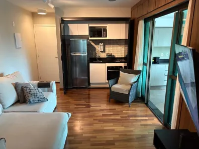 Flat com 2 Quartos para alugar, 55m² no Cidade Monções, São Paulo