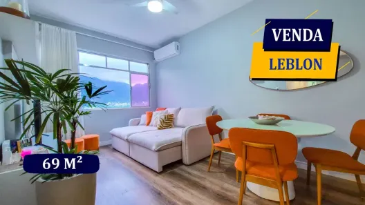 Apartamento com 2 Quartos à venda, 69m² no Leblon, Rio de Janeiro