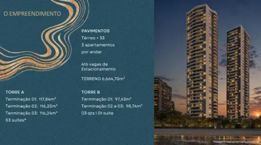 Apartamento com 3 Quartos à venda, 98m² no Piedade, Jaboatão dos Guararapes