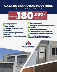 Casa com 2 Quartos à venda, 58m² no Indústrias, João Pessoa