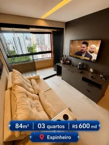 Apartamento com 3 Quartos à venda, 84m² no Aflitos, Recife