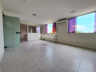 Sala Comercial para alugar, 46m² no Vila Mathias, Santos