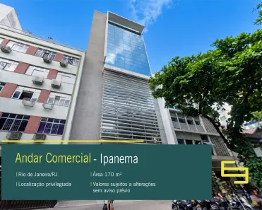 Imóvel Comercial para alugar, 170m² no Ipanema, Rio de Janeiro