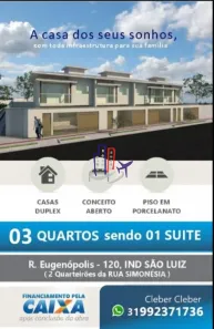 Casa com 3 Quartos à venda, 110m² no Industrial São Luiz, Contagem