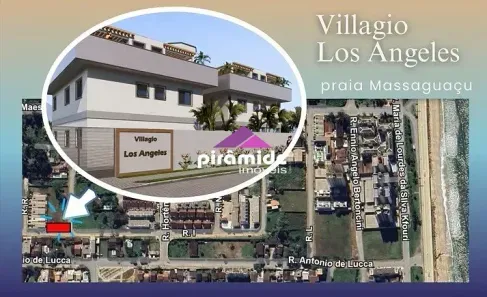 Casa de Condomínio com 2 Quartos à venda, 43m² no Balneário Gardem Mar, Caraguatatuba
