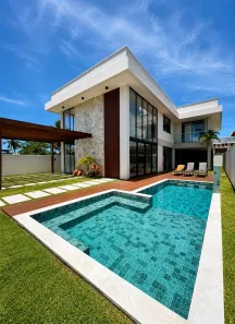 Casa de Condomínio com 7 Quartos à venda, 422m² no Guarajuba (Monte Gordo), Camaçari