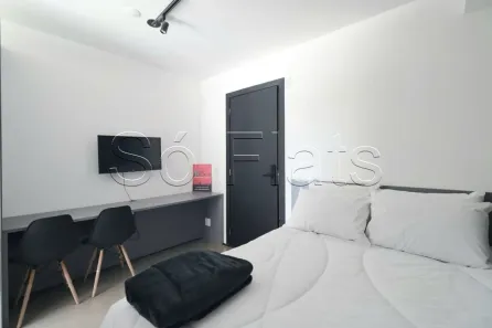 Apartamento com 1 Quarto para alugar, 22m² no Indianópolis, São Paulo