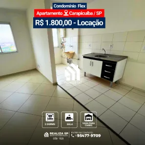 Apartamento com 2 Quartos para alugar, 45m² no Vila da Oportunidade, Carapicuíba