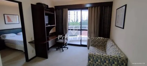 Flat com 1 Quarto para alugar, 38m² no Indianópolis, São Paulo