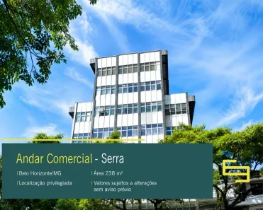 Imóvel Comercial para alugar, 239m² no Serra, Belo Horizonte