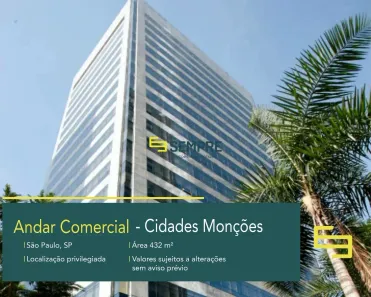 Imóvel Comercial à venda, 432m² no Cidade Monções, São Paulo
