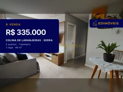 Apartamento com 2 Quartos à venda, 46m² no Colina de Laranjeiras, Serra