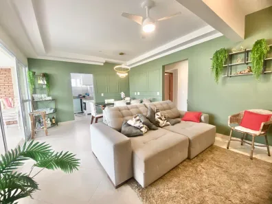 Apartamento com 3 Quartos para alugar, 118m² no Enseada, Guarujá