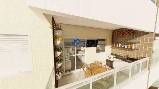Apartamento com 1 Quarto à venda, 47m² no Caiçara, Praia Grande