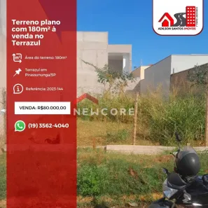 Lote/Terreno à venda, 180m² no Terrazul BA, Pirassununga
