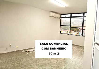 Sala Comercial para alugar, 30m² no Centro, Santos