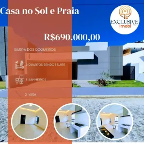 Casa de Condomínio com 3 Quartos à venda, 127m² no Zona de Expansão (Olhos D'Agua), Barra dos Coqueiros