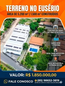 Galpão/Depósito/Armazém com 3 Quartos à venda, 1500m² no Mangabeira, Eusébio