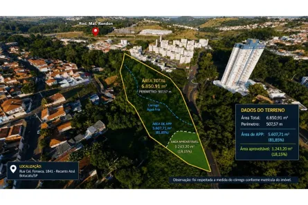 Lote/Terreno à venda, 1243m² no Jardim Bom Pastor, Botucatu