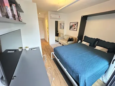 Apartamento com 1 Quarto para alugar, 25m² no Indianópolis, São Paulo
