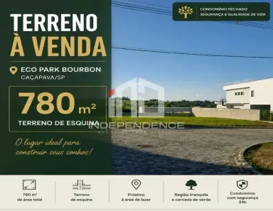 Lote/Terreno à venda, 780m² no Condomínio Residencial Ecopark Bourbon, Caçapava