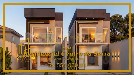 Casa com 3 Quartos à venda, 110m² no Residencial Centro da Serra, Serra