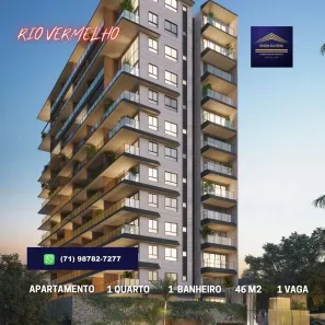 Apartamento com 1 Quarto à venda, 46m² no Rio Vermelho, Salvador
