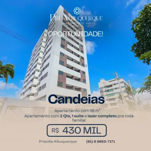 Apartamento com 2 Quartos à venda, 58m² no Candeias, Jaboatão dos Guararapes
