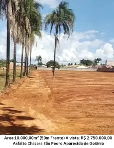 Lote/Terreno à venda, 10000m² no Chácaras São Pedro, Aparecida de Goiânia