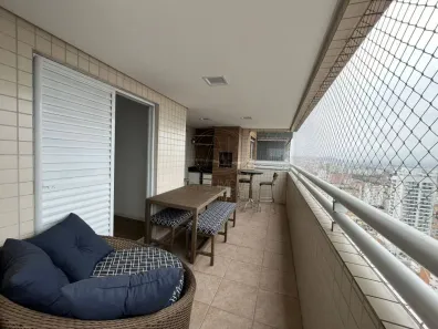 Apartamento com 3 Quartos para alugar, 115m² no Ponta da Praia, Santos