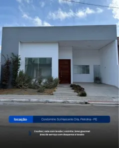 Casa de Condomínio com 3 Quartos para alugar, 10m² no Fernando Idalino, Petrolina