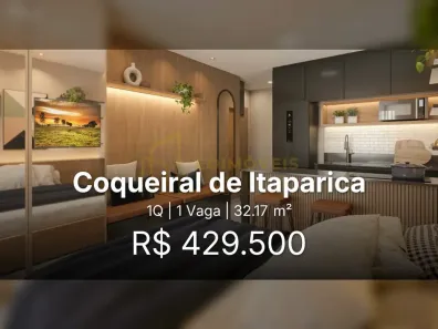 Apartamento com 1 Quarto à venda, 32m² no Coqueiral de Itaparica, Vila Velha