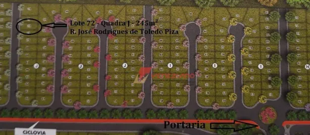 Lote/Terreno à venda, 245m² no Taquaral, Piracicaba