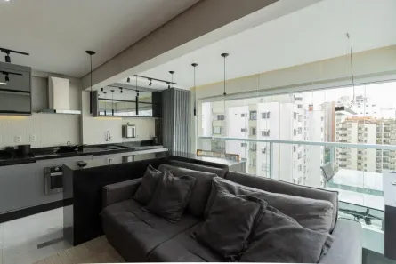 Apartamento com 1 Quarto à venda, 43m² no Santo Amaro, São Paulo